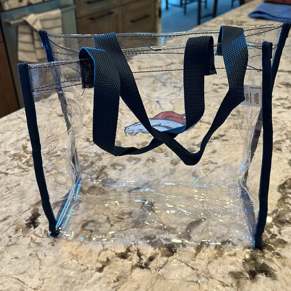 Brand new, never used Denver Broncos clear stadium bag - Picture 3 of 5